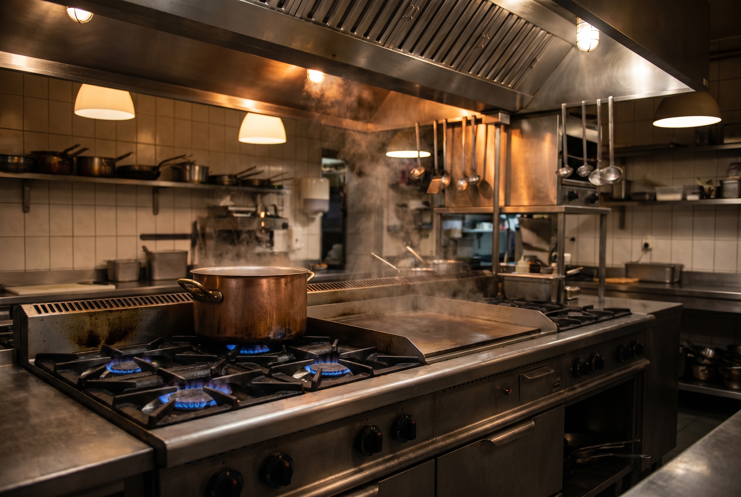 Commercial gas range we repair across the Puget Sound