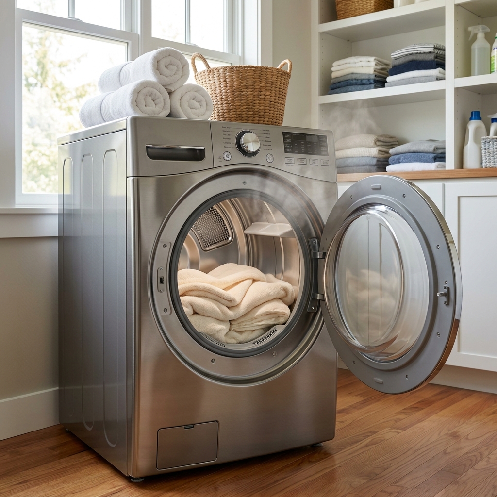 Front-load dryer we service across the Puget Sound