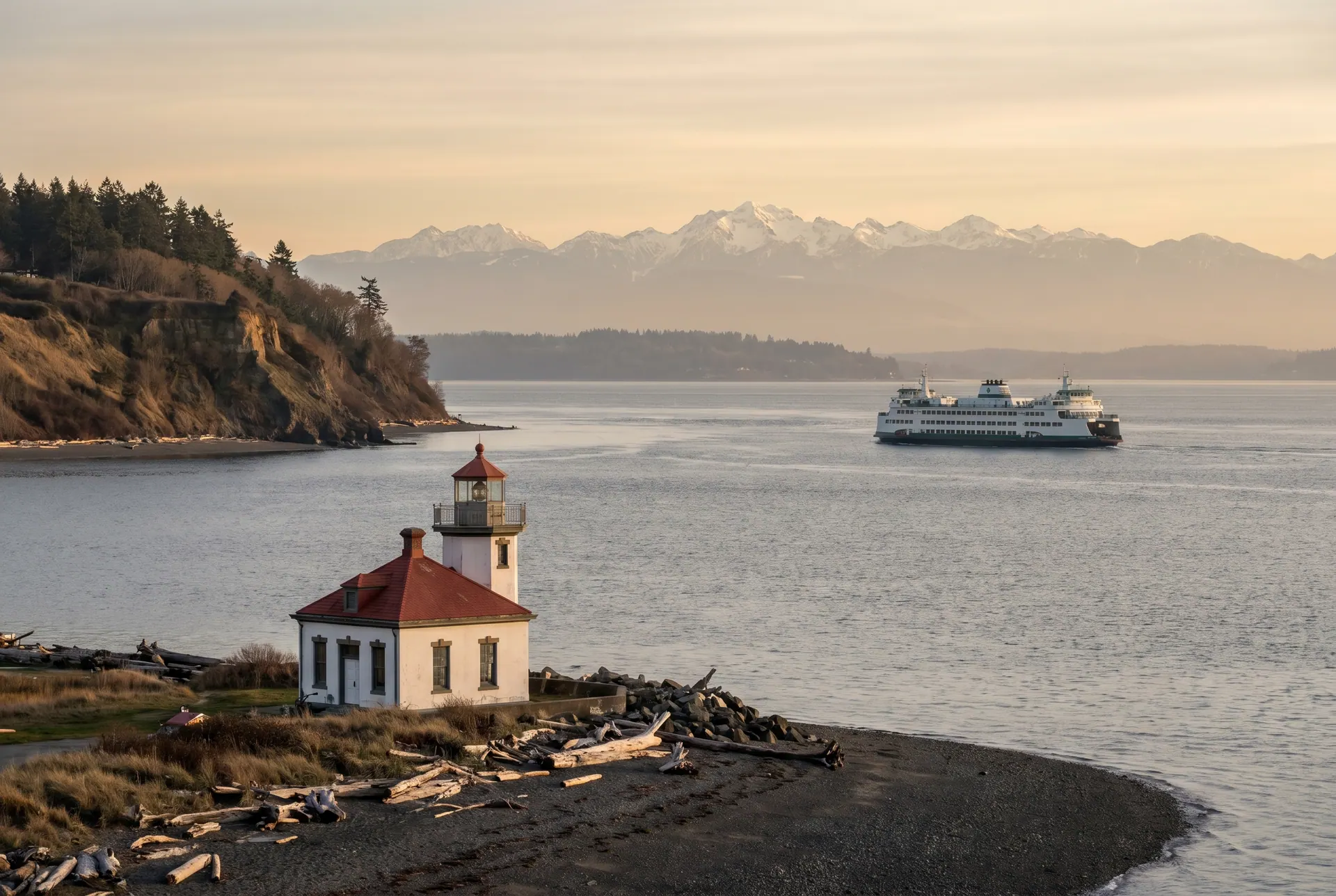 West Point Lighthouse Discovery Park Magnolia Seattle