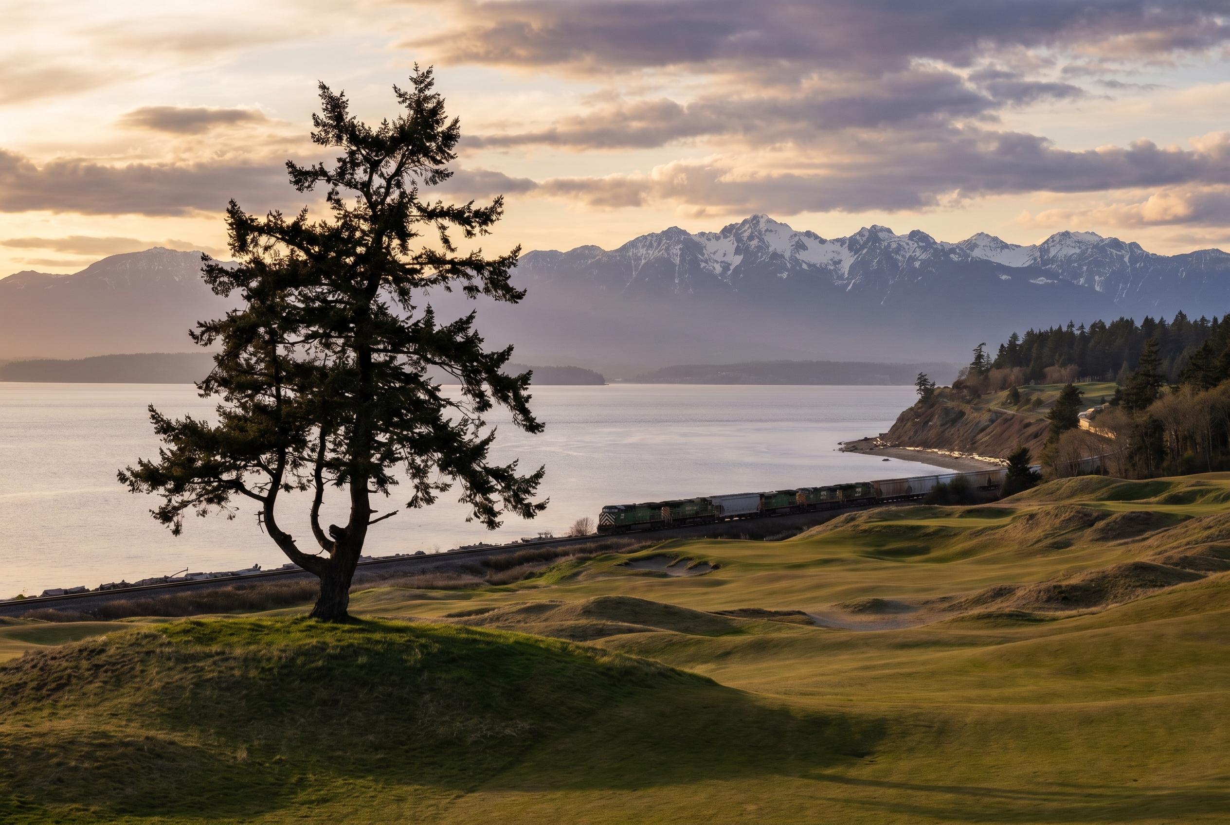 Chambers Bay University Place lone tree